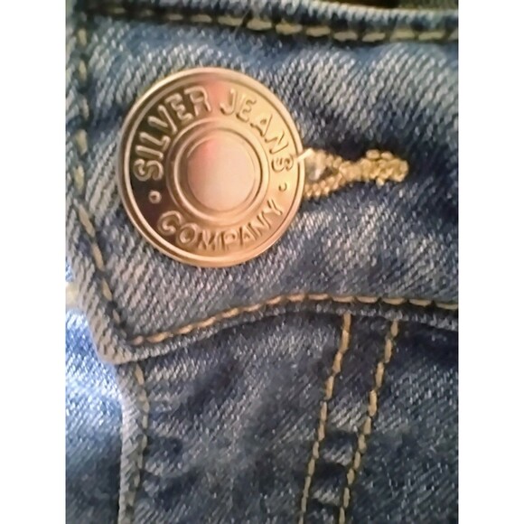 Silver Jeans Boys Size 8 Triple-5 Zane‎ Straight Whiskered Denim Pants - Picture 3 of 7